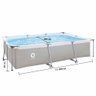 Piscina Estrutural Retangular 3701 Litros Forro e Bomba Filtrante Avenli Jilong 110v - 5