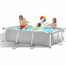 Piscina Estrutural Retangular 3701 Litros Forro e Bomba Filtrante Avenli Jilong 110v - 3