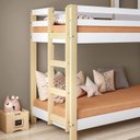 Ver imagem 4 de Beliche Infantil Casinha Madeira e MDF Casatema MadeiraOriginals Branco/Marrom