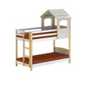 Ver imagem 2 de Beliche Infantil Casinha Madeira e MDF Casatema MadeiraOriginals Branco/Marrom