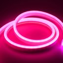 Ver imagem 3 de Kit 1 a 10 Metros Mangueira Fita Led Neon Flex Rosa + Rabicho:1 Metro 220v + Rabicho