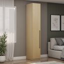 Ver imagem 5 de Guarda Roupa Modulado 1 Porta com Prateleiras 100% MDF Infinity Savana Bege
