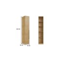 Ver imagem 6 de Guarda Roupa Modulado 1 Porta com Prateleiras 100% MDF Infinity Savana Bege