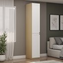 Ver imagem 1 de Guarda Roupa Modulado 2 Portas Provençais com Prateleiras 100% MDF Infinity Bege/Savana/Branco