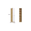 Ver imagem 4 de Guarda Roupa Modulado 2 Portas Provençais com Prateleiras 100% MDF Infinity Bege/Savana/Branco