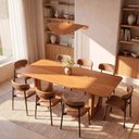Ver imagem 1 de Conjunto de Jantar com Mesa Tali 210cm e 8 Cadeiras Ema CabeCasa MadeiraOriginals Marrom