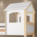 Ver imagem 7 de Beliche Infantil Casinha com Escorregador Madeira e MDF - Casatema MadeiraOriginals Branco/Marrom