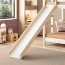 Ver imagem 5 de Beliche Infantil Casinha com Escorregador Madeira e MDF - Casatema MadeiraOriginals Branco/Marrom