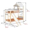 Beliche Infantil Casinha com Escorregador Madeira e Mdf - Casatema - 3