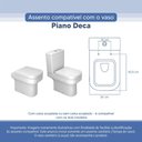 Ver imagem 3 de Tampa Vaso Sanitário Poliester Acrilico Piano Branco para Bacia Deca