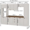Ver imagem 5 de Cozinha Completa 6pçs Americana Branco/ebano C/ Tpo e Rodape