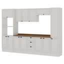 Ver imagem 2 de Cozinha Completa 6pçs Americana Branco/ebano C/ Tpo e Rodape