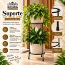 Ver imagem 3 de Suporte de Vaso Planta Redondo 2 Andares Ferro Reforçado