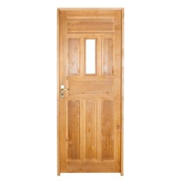 Kit Porta de Madeira Postigo 210x82cm Batente 11cm Eco Uniportas Abertura Esquerda - 2 Kit Porta de Madeira Postigo 210x82cm Batente 11cm Eco Uniportas Abertura Esquerda - 2