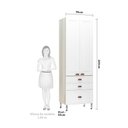 Ver imagem 2 de Paneleiro 70cm 2 Portas 2 Gavetas e 1 Gavetão Agatha Luciane Móveis