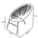 Ver imagem 5 de Poltrona Acapulco Preta Design Icônico Conforto Ergonômico e Estrutura Resistente