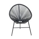 Ver imagem 1 de Poltrona Acapulco Preta Design Icônico Conforto Ergonômico e Estrutura Resistente