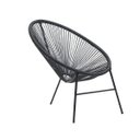 Ver imagem 3 de Poltrona Acapulco Preta Design Icônico Conforto Ergonômico e Estrutura Resistente