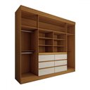 Ver imagem 5 de Guarda-roupa Casal Honey 4 Portas 6 Gavetas com Espelho - Panorama Móveis