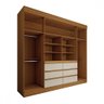 Guarda-roupa Casal Honey 4 Portas 6 Gavetas com Espelho - Panorama Móveis - 5