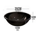 Ver imagem 5 de Cuba de Banheiro 35cm Sofisticação Minimalista em Preto com Alta Durabilidade