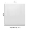 Ver imagem 4 de Armário De Cozinha Aéreo 100% MDF 60 cm Porta Branco Brilho Acordes Madesa