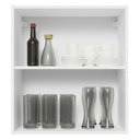 Ver imagem 5 de Armário De Cozinha Aéreo 100% MDF 60 cm Porta Branco Brilho Acordes Madesa