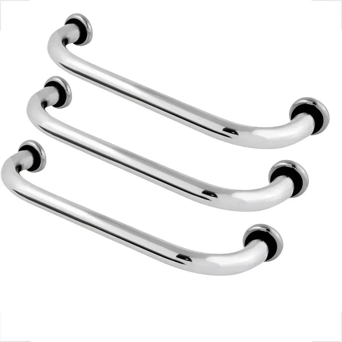 Kit 3 Barras de Apoio 60cm Idoso E/ou Deficiente para Banheiro