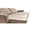 Sofá sem Caixa Retrátil Baú 1,80m Cama Inbox Secret Suede Velusoft Bege - 5