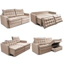 Ver imagem 2 de Sofá sem Caixa Retrátil Baú 1,80m Cama Inbox Secret Suede Velusoft Bege