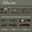 Ver mais imagens de Balcão de Cozinha 80 Cm 2 Gavetas (sem Tampo) Rustic/preto Lux Madesa Rustic/preto