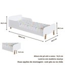 Ver imagem 3 de Cama Solteiro Infantil Montessoriana CA050 Branco Yescasa