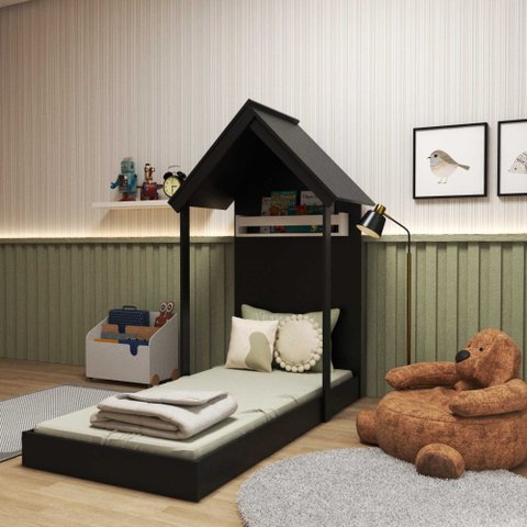 Cama Montessoriana Infantil Casinha Helena