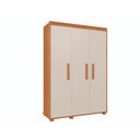Ver imagem 1 de Guarda Roupa Multiuso Quarto Solteiro Belize 100% Mdf - Nature/offwhite