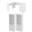 Ver imagem 1 de Conjunto para Escritório 3 Peças Branco Tecnomobili