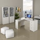 Ver imagem 2 de Conjunto para Escritório 3 Peças Branco Tecnomobili