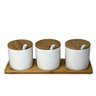 Porta tempero jogo com 3 peças em ceramica - 1