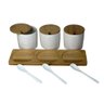 Porta tempero jogo com 3 peças em ceramica - 2