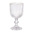 Ver imagem 1 de Jogo de 6 Taças Cameratta em Cristal Ecológico com Borda Dourada 365ml - L'hermitage
