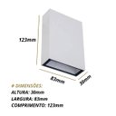 Ver imagem 2 de Luminária Arandela Led Black + Decker 140 Lúmens 3000K 4W Branco