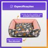 Enxoval Cama de Cachorro Impermeável com Zíper Pandora 63x63 Aumigos Rose - 2