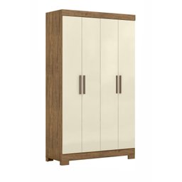 Guarda Roupa 4 Portas 2 Gavetas Total Mdp com Pés Paris - 3