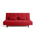 Ver imagem 5 de Sofá Cama para Sala de Estar 3 Lugares 190 cm Sofanete Vermelho