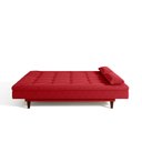 Ver imagem 6 de Sofá Cama para Sala de Estar 3 Lugares 190 cm Sofanete Vermelho