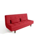 Ver mais imagens de Sofá Cama para Sala de Estar 3 Lugares 190 Cm Sofanete Vermelho