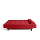 Ver imagem 6 de Sofá Cama para Sala de Estar 3 Lugares 190 Cm Sofanete Vermelho