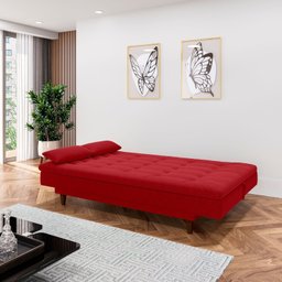 Sofá Cama para Sala de Estar 3 Lugares 190 Cm Sofanete - 2