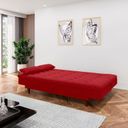 Ver imagem 2 de Sofá Cama para Sala de Estar 3 Lugares 190 Cm Sofanete Vermelho