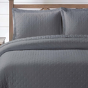 Ver imagem 1 de Cobreleito Queen Size 300 Fios Melynda Bordado Super Elegante:cinza