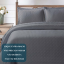 Ver imagem 5 de Cobreleito Queen Size 300 Fios Melynda Bordado Super Elegante:cinza